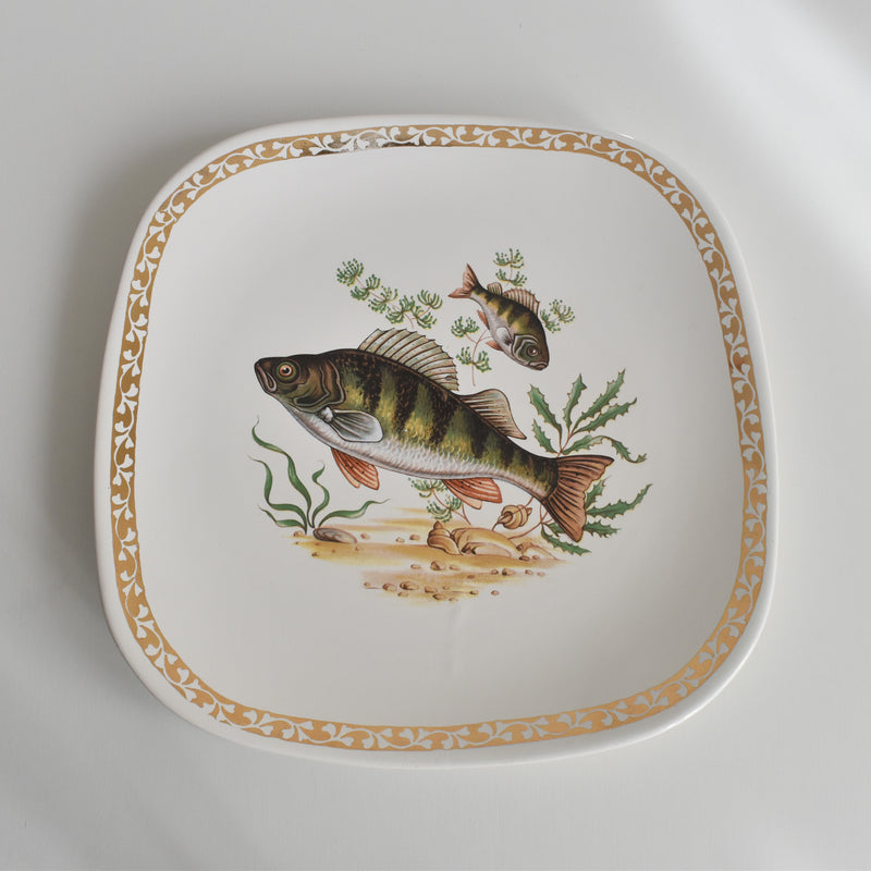 Vintage Plate Longchamp Poisson Perche (Perch)