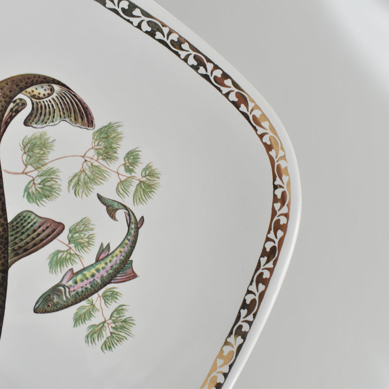 Vintage Plate Longchamp Poisson Truite Arc-en-ciel (Rainbow Trout)