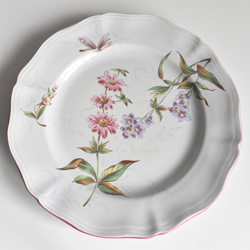 ヴィンテージプレート リュネヴィル Libellule d'après Gallé (リベリュル）