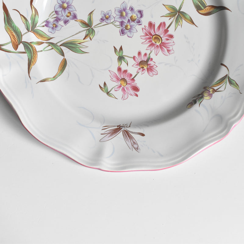 ヴィンテージプレート リュネヴィル Libellule d'après Gallé (リベリュル）