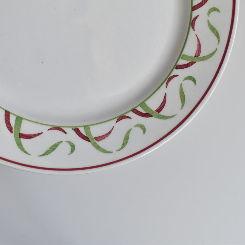 ヴィンテージプレート K&Gリュネヴィル Vert & Rouge D