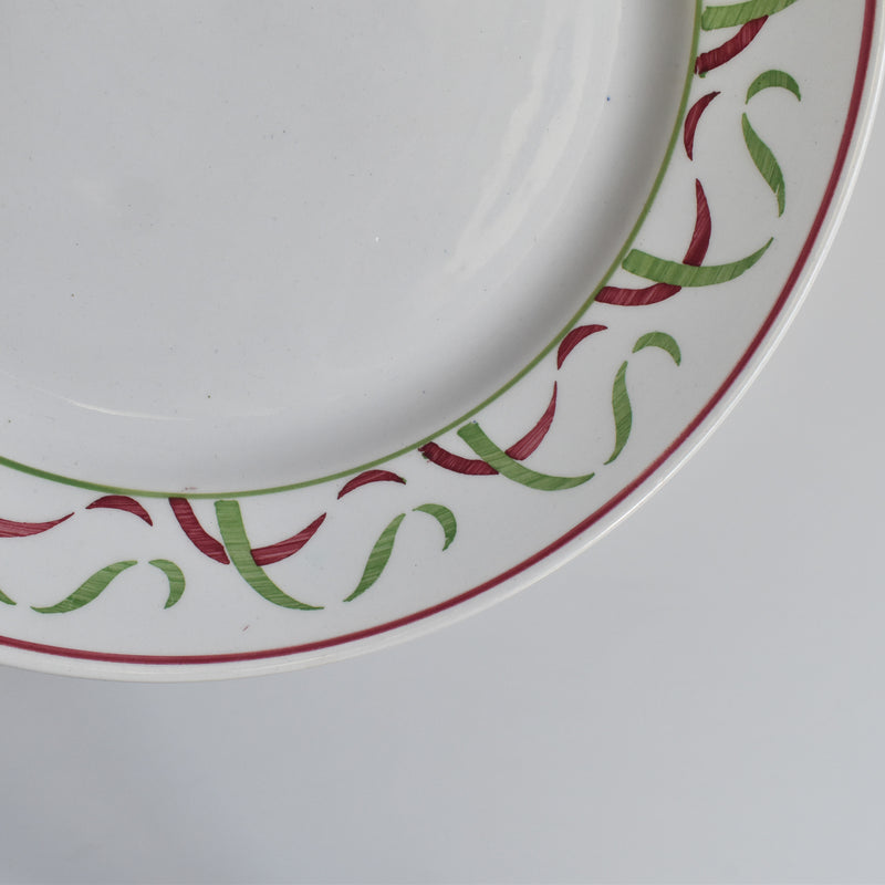 ヴィンテージプレート K&Gリュネヴィル Vert & Rouge D