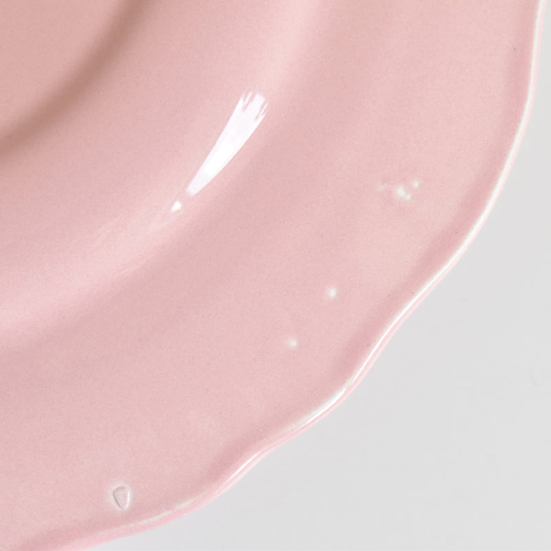 Vintage Plate, Sarreguemines, Rose Rim, Pink A
