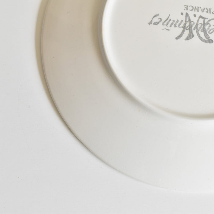 ヴィンテージデザートプレート サルグミンヌ ラ・フォンテーヌの寓話詩 （キツネとコウノトリ）