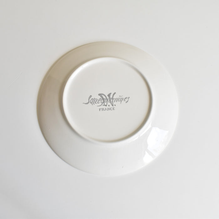 ヴィンテージデザートプレート サルグミンヌ ラ・フォンテーヌの寓話詩 （カラスとキツネ）