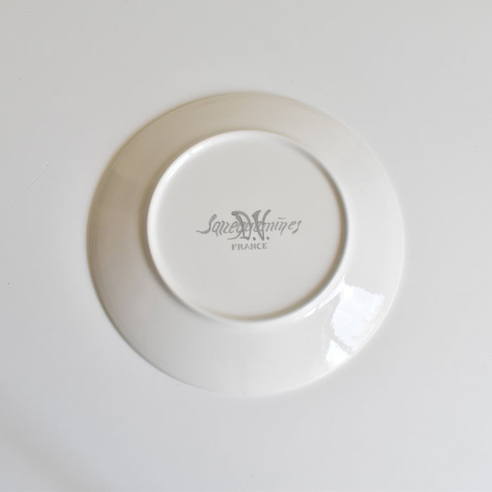 ヴィンテージデザートプレート サルグミンヌ ラ・フォンテーヌの寓話詩（オオカミと子ヒツジ）