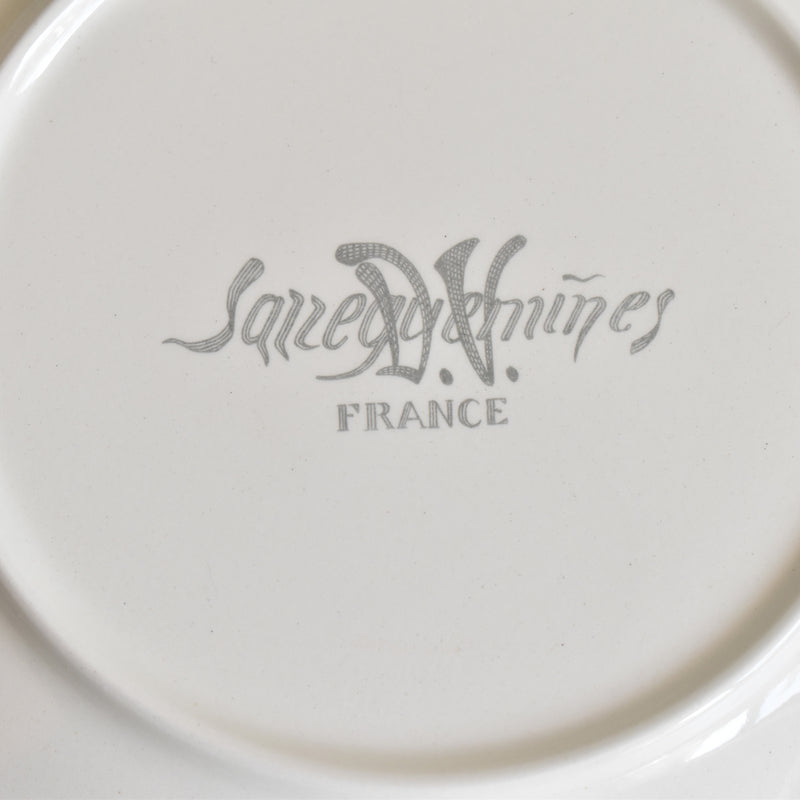 ヴィンテージデザートプレート サルグミンヌ ラ・フォンテーヌの寓話詩（オオカミと子ヒツジ）