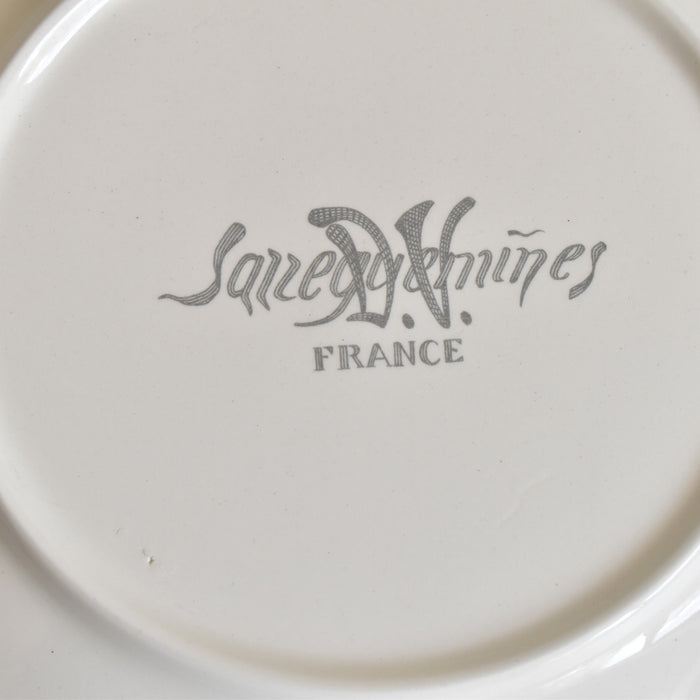 ヴィンテージデザートプレート サルグミンヌ ラ・フォンテーヌの寓話詩 （都のネズミと田舎のネズミ）