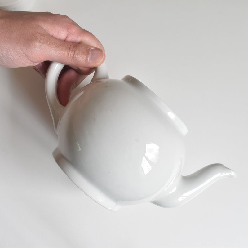 Vintage Porcelain Teapot - White