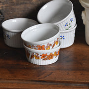 ヴィンテージ ラメキン Made in France オレンジフラワー A