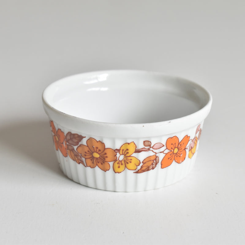 ヴィンテージ ラメキン Made in France オレンジフラワー A