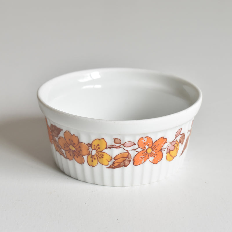 ヴィンテージ ラメキン Made in France オレンジフラワー B