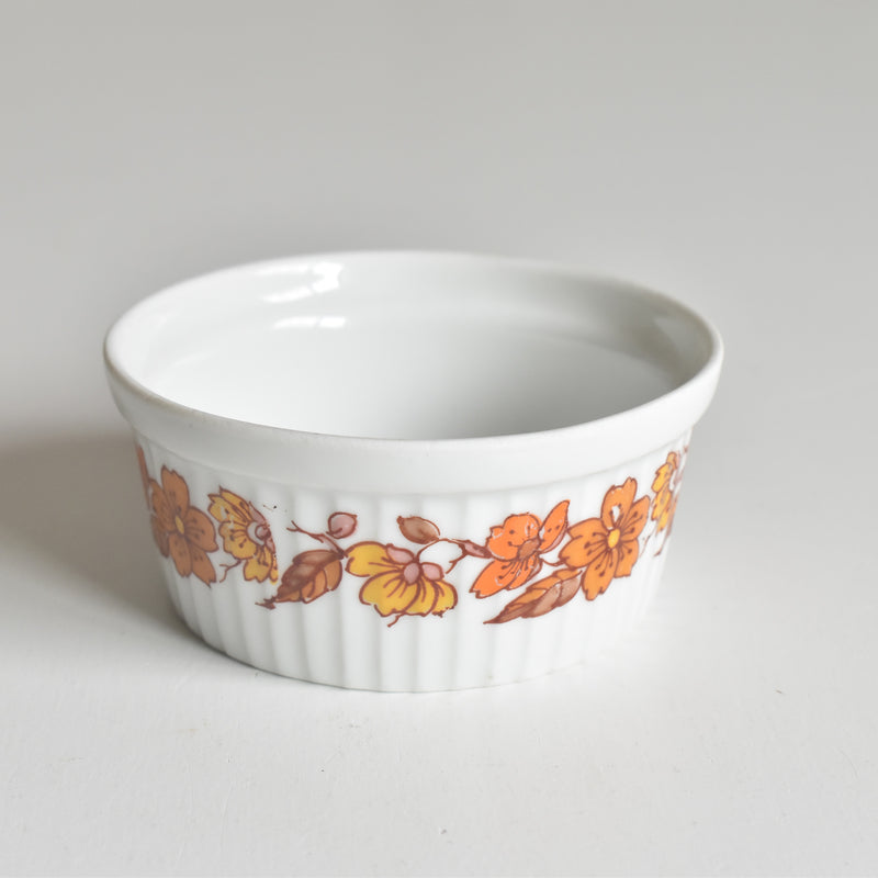 ヴィンテージ ラメキン Made in France オレンジフラワー B