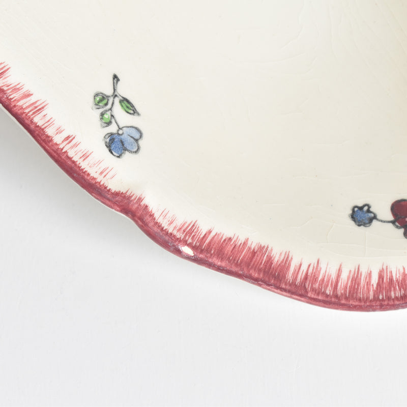 Vintage French Ceramic Platter Gien Lorraine