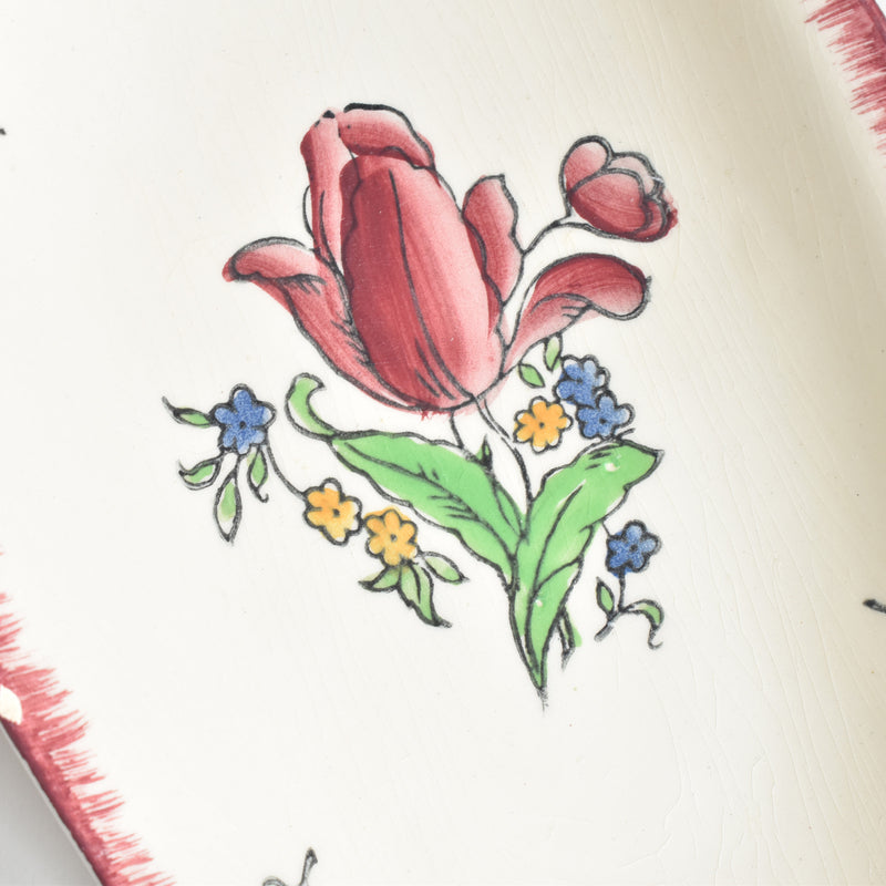 Vintage French Ceramic Platter Gien Lorraine