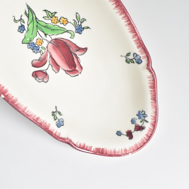 Vintage French Ceramic Platter Gien Lorraine