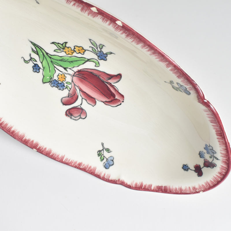 Vintage French Ceramic Platter Gien Lorraine