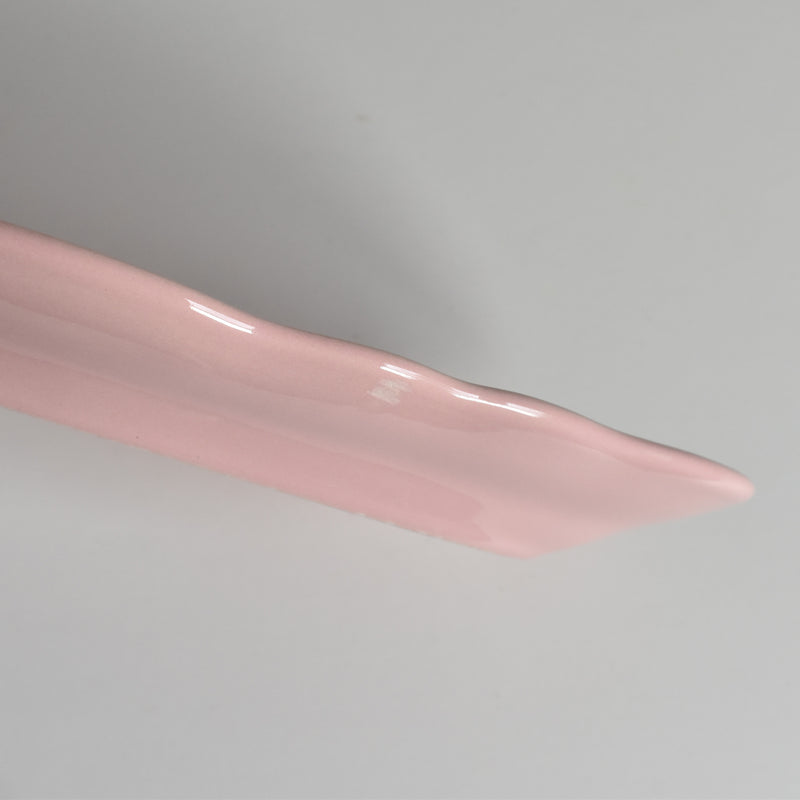 Vintage Raviere Salins Flower Rim Pink B