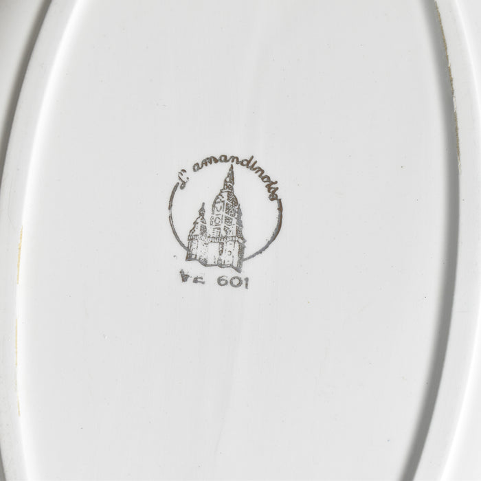 ヴィンテージオーヴァル大皿 サンタマン VE601