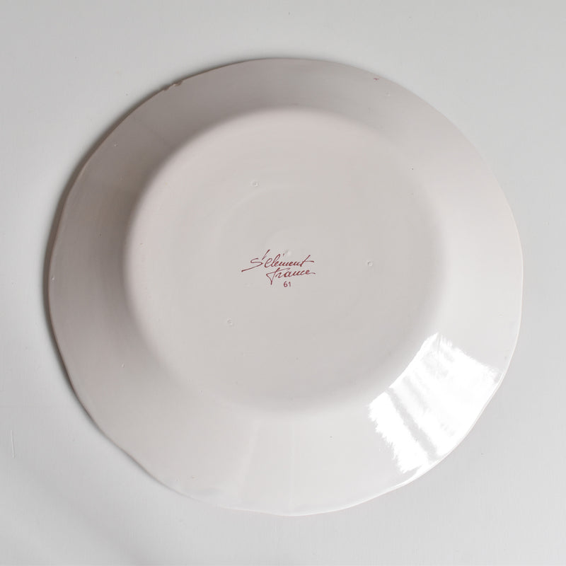 Vintage Plate Saint-Clément Bird