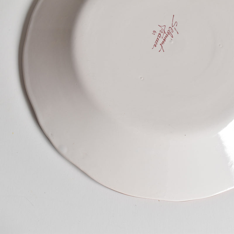 Vintage Plate Saint-Clément Bird
