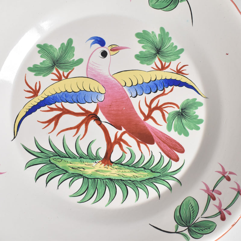Vintage Plate Saint-Clément Bird
