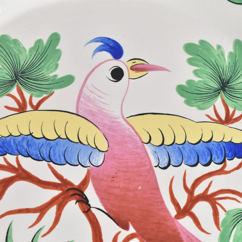 Vintage Plate Saint-Clément Bird