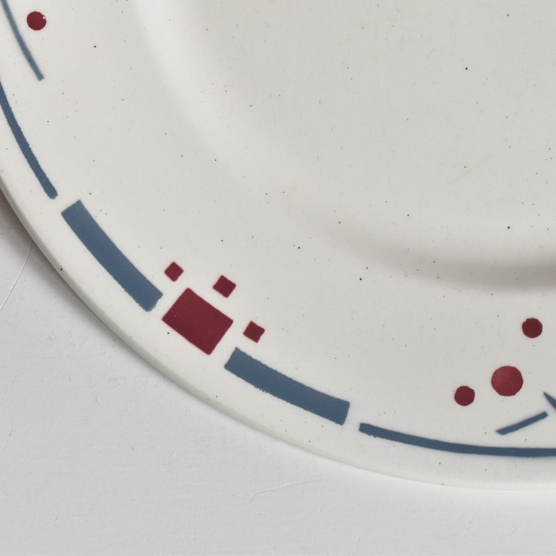 Antique dessert plate, Sarreguemines, Richelieu D