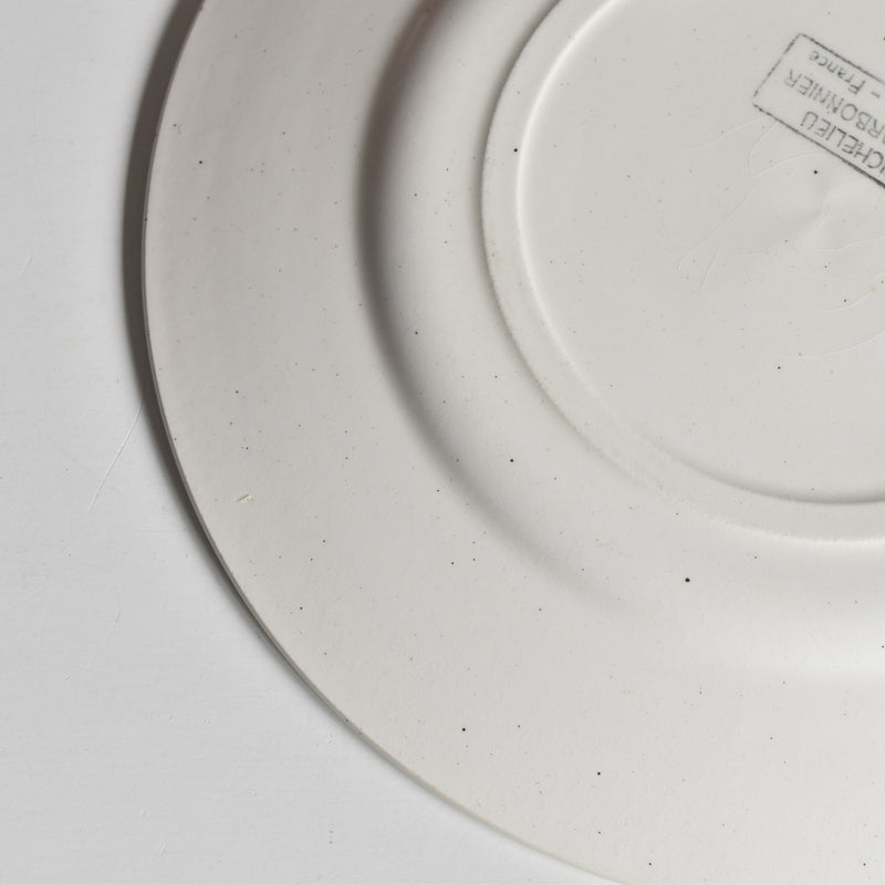 Antique dessert plate, Sarreguemines, Richelieu D