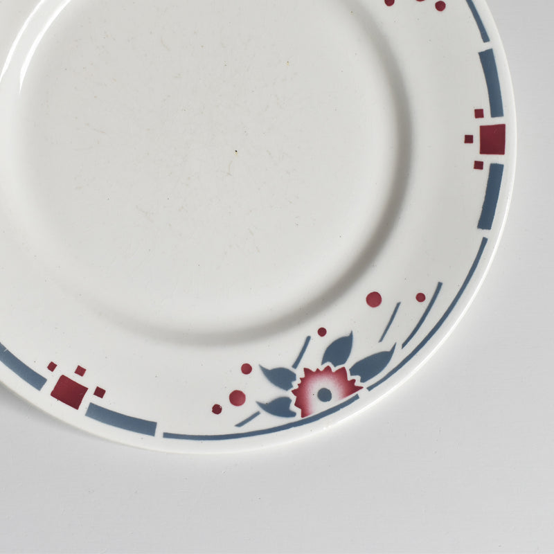 Antique Dessert Plate Sarreguemines Richelieu E