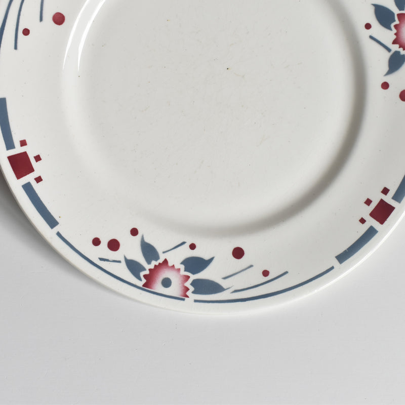 Antique Dessert Plate Sarreguemines Richelieu E