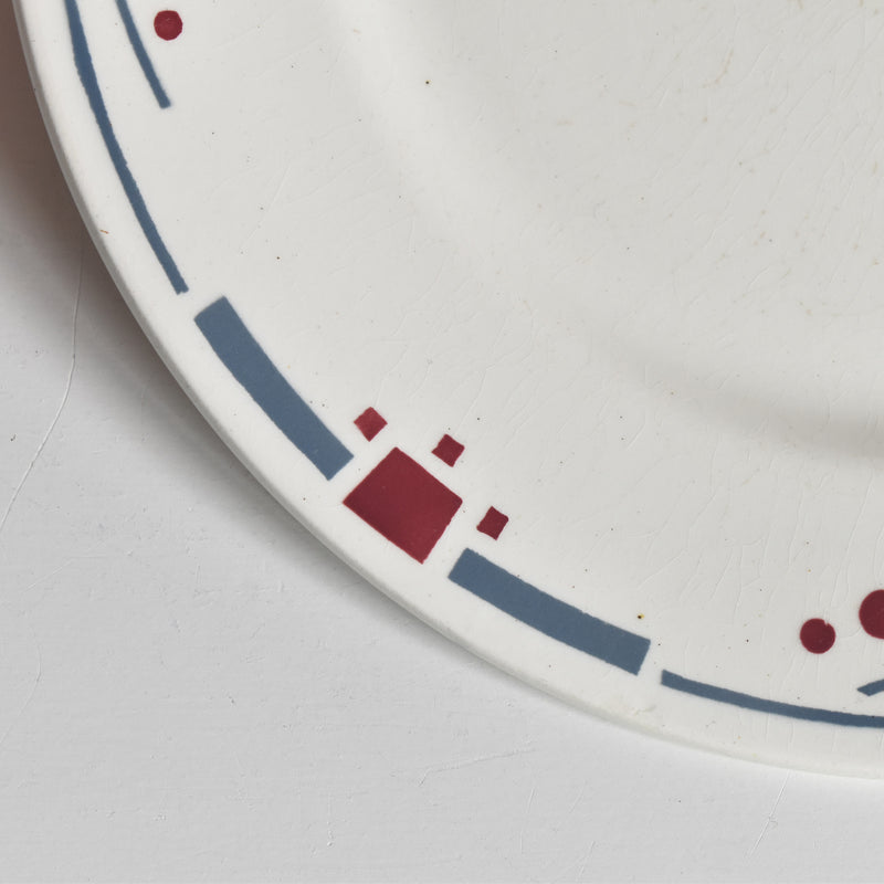 Antique Dessert Plate Sarreguemines Richelieu E