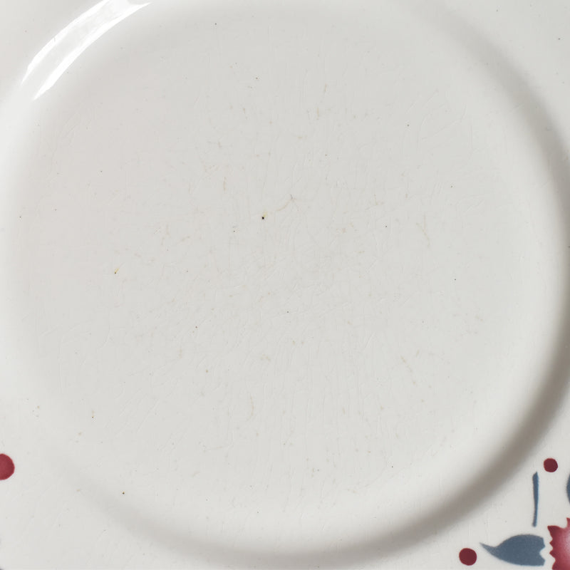 Antique Dessert Plate Sarreguemines Richelieu E