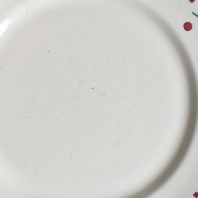 Antique Dessert Plate Sarreguemines Richelieu E