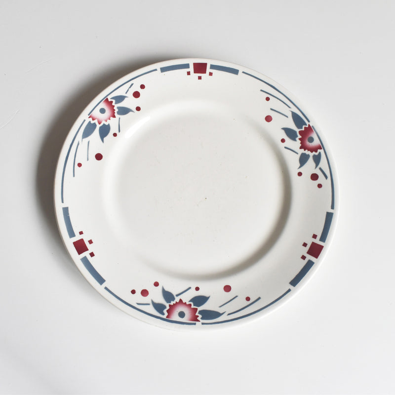 Antique Dessert Plate Sarreguemines Richelieu E