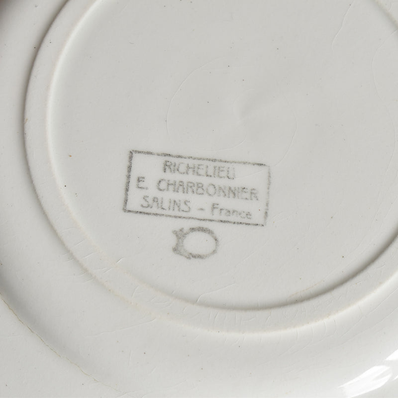 Antique Dessert Plate Sarreguemines Richelieu E