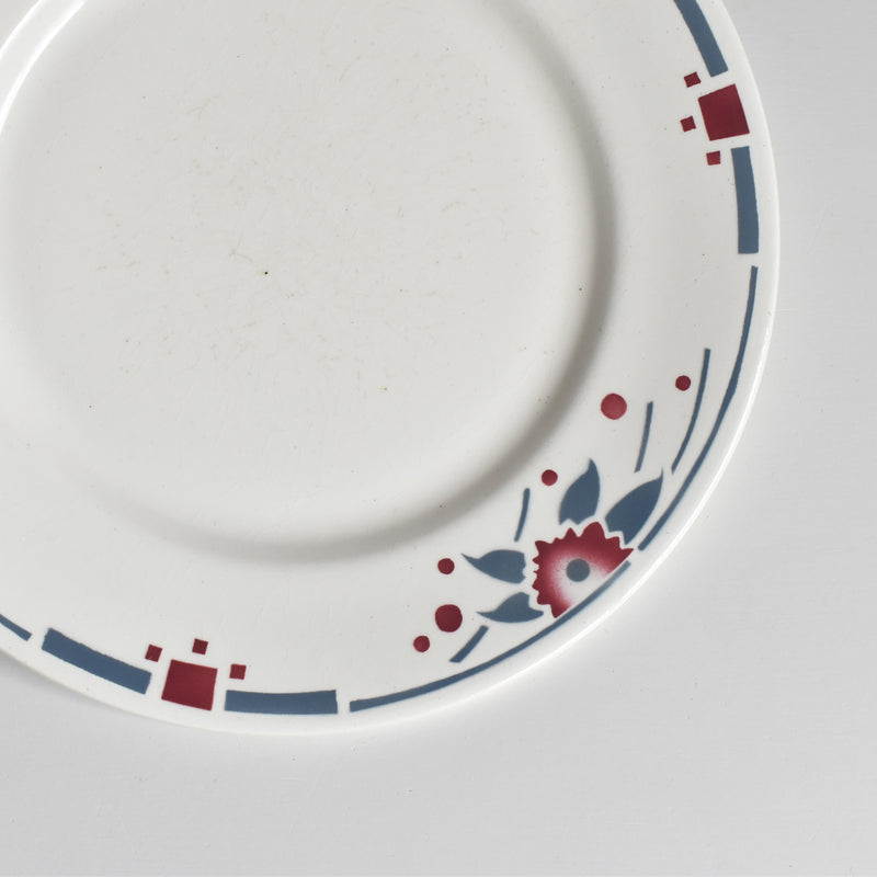 Antique Dessert Plate Sarreguemines Richelieu E
