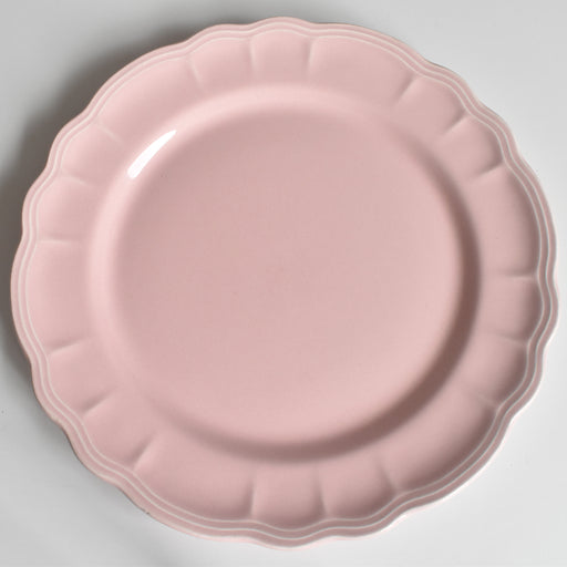 ヴィンテージプレート サラン 花リム ピンク A