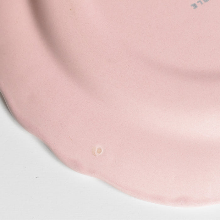 ヴィンテージプレート サラン 花リム ピンク A