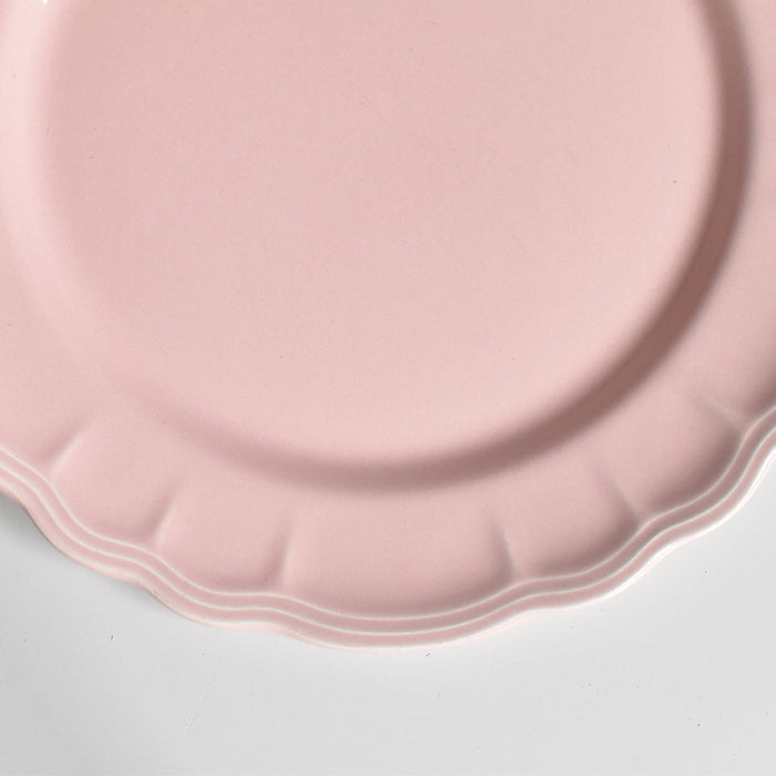 ヴィンテージプレート サラン 花リム ピンク A