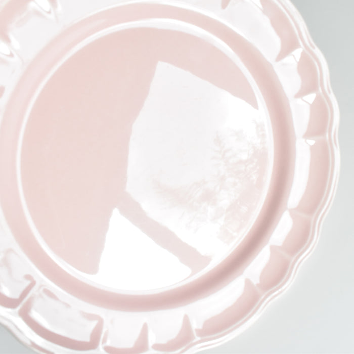 ヴィンテージプレート サラン 花リム ピンク B