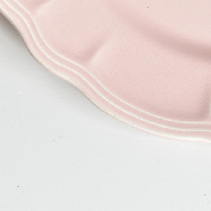 ヴィンテージプレート サラン 花リム ピンク B