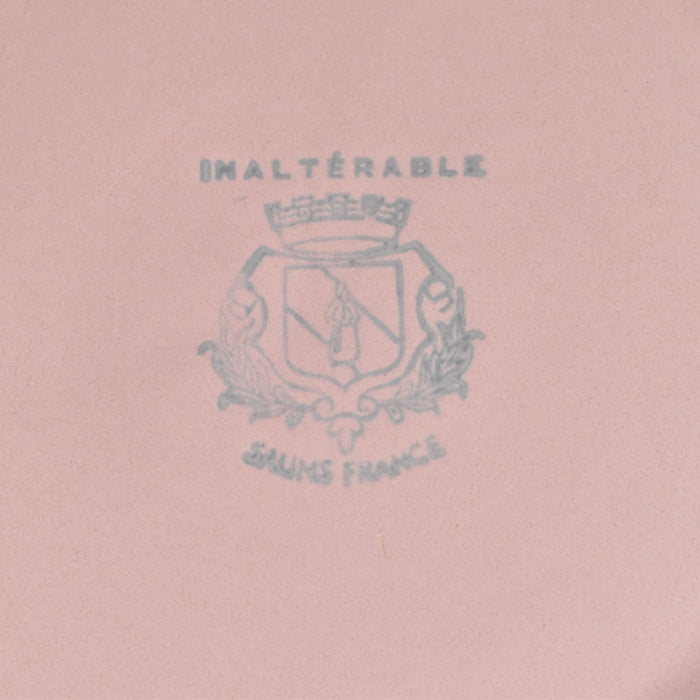 ヴィンテージプレート サラン 花リム ピンク B