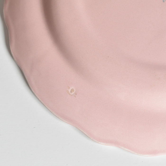 ヴィンテージプレート サラン 花リム ピンク B