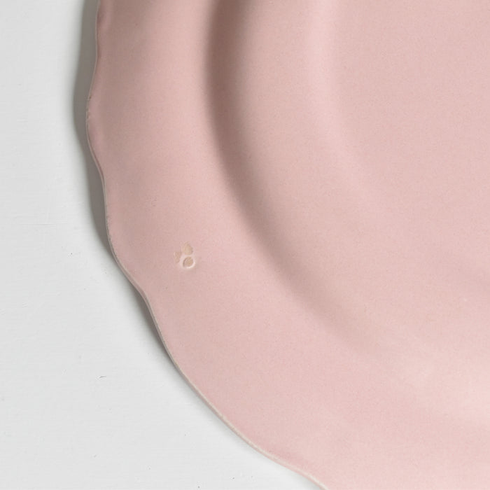 ヴィンテージプレート サラン 花リム ピンク B