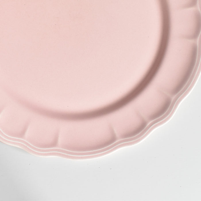 ヴィンテージプレート サラン 花リム ピンク B