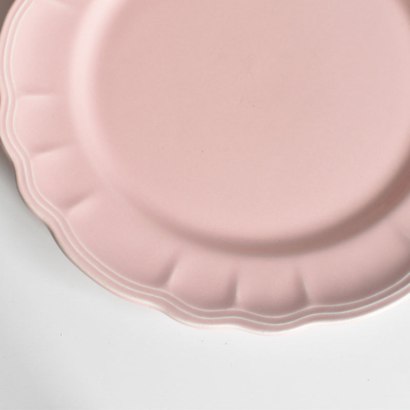 Vintage Plate Sarreguemines Floral Rim Pink B