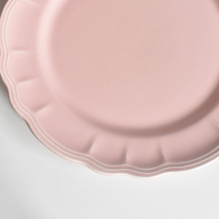 ヴィンテージプレート サラン 花リム ピンク B