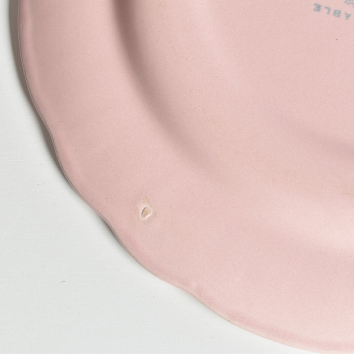 ヴィンテージプレート サラン 花リム ピンク C