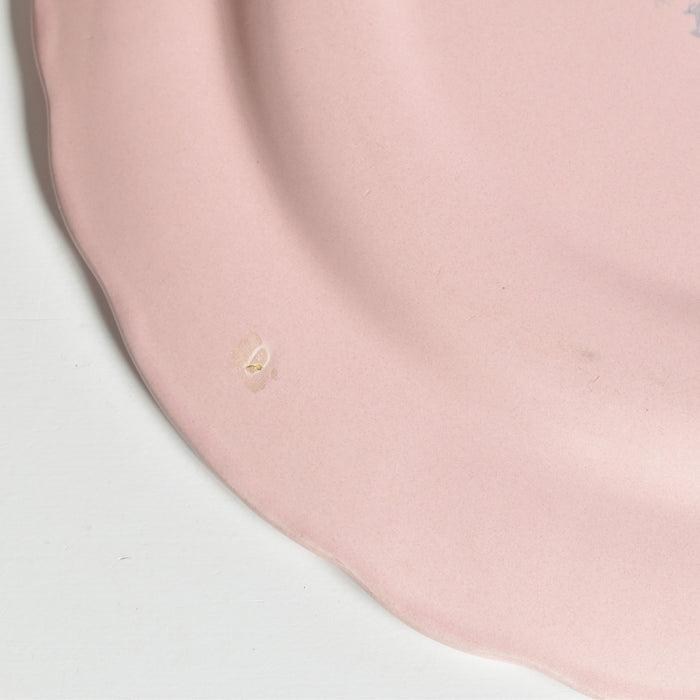 ヴィンテージプレート サラン 花リム ピンク C